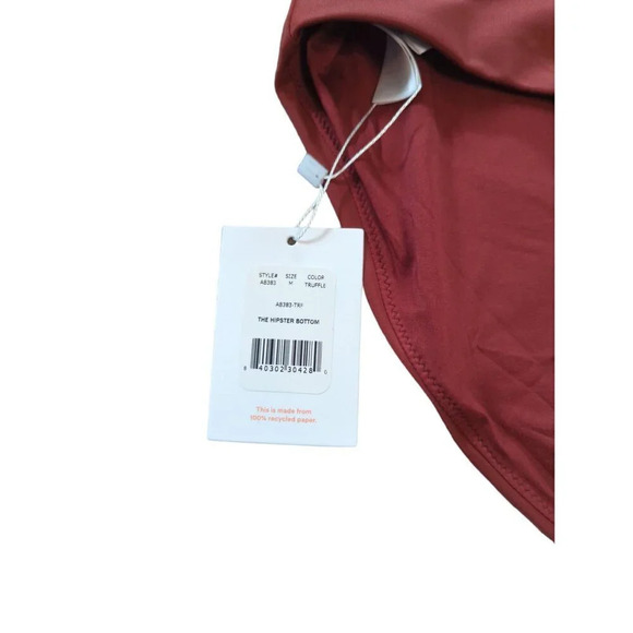 Andie Swim The Hipster Bottom Truffle Eco Nylon Size Medium - Picture 4 of 7